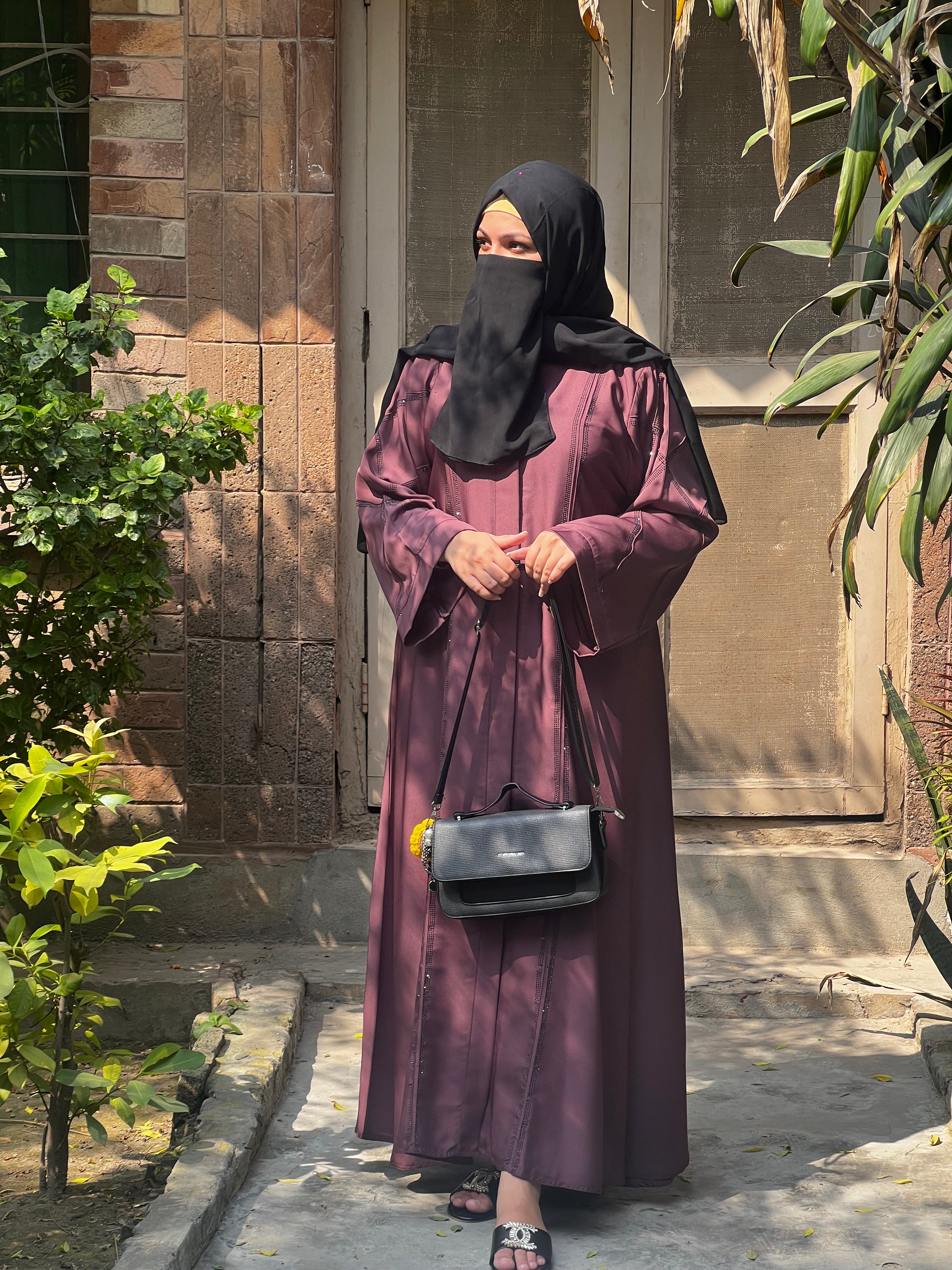 Plum premium Turkish Style Abaya