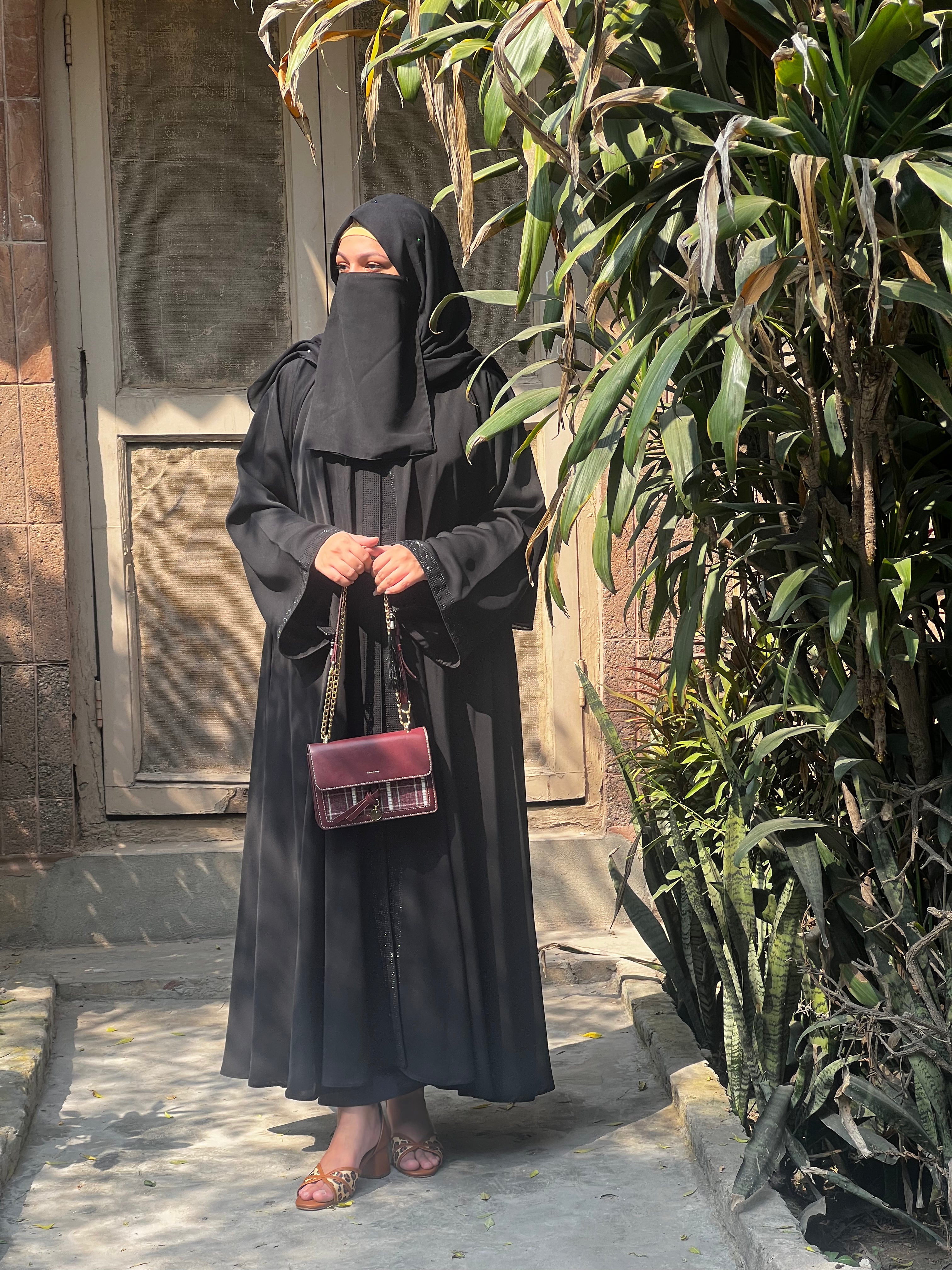 Black premium Abaya Set - E Burqa - Quality Guaranteed GENZ Abayas