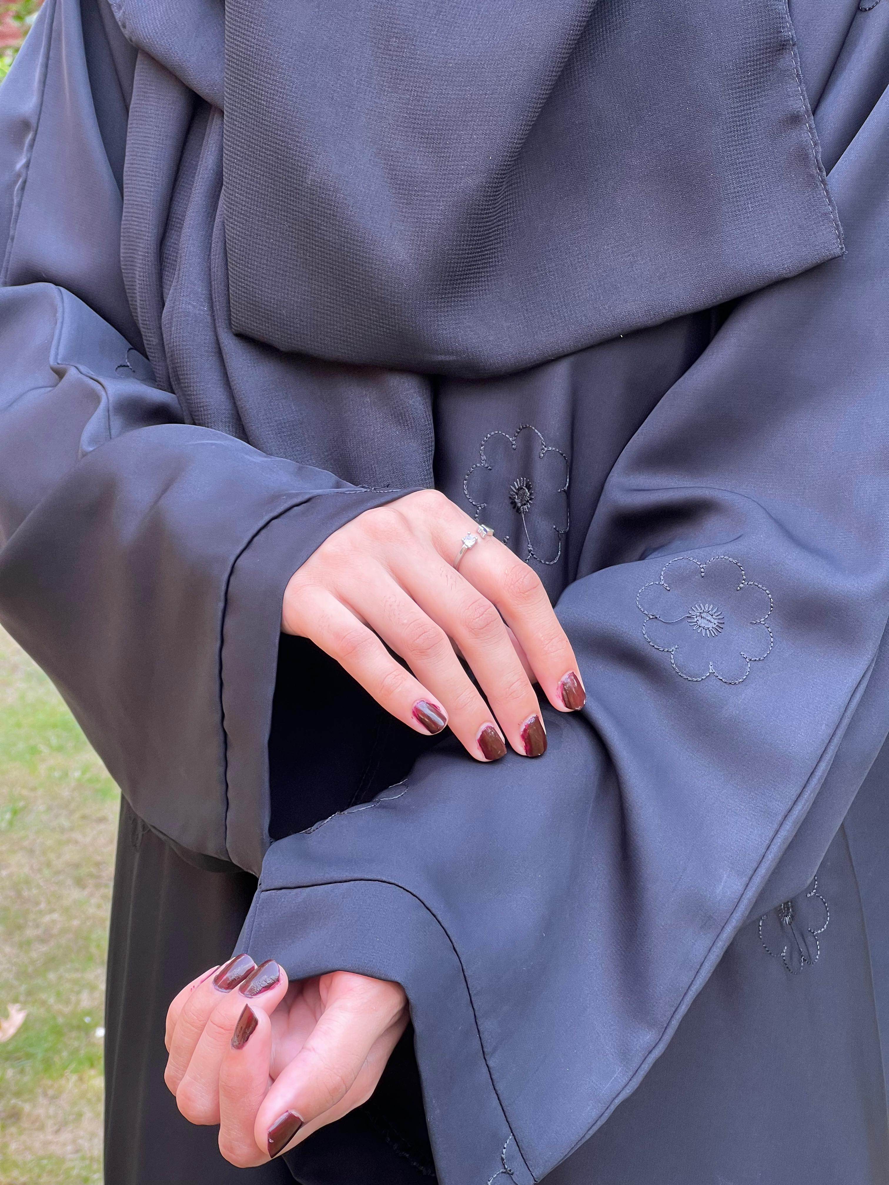 Premium Black with Flowery Karhai Premium Set