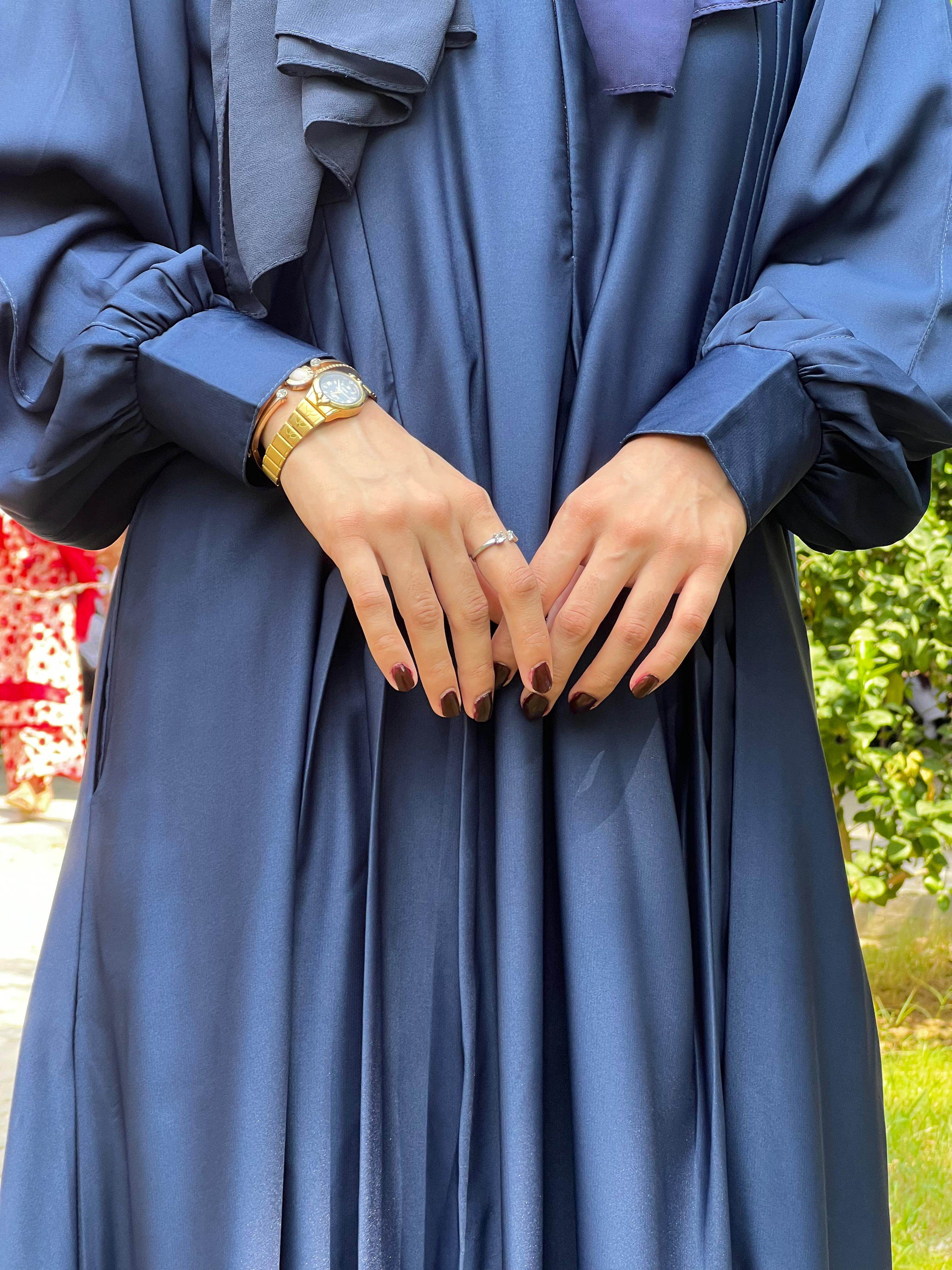 Blue Premium Abaya Set
