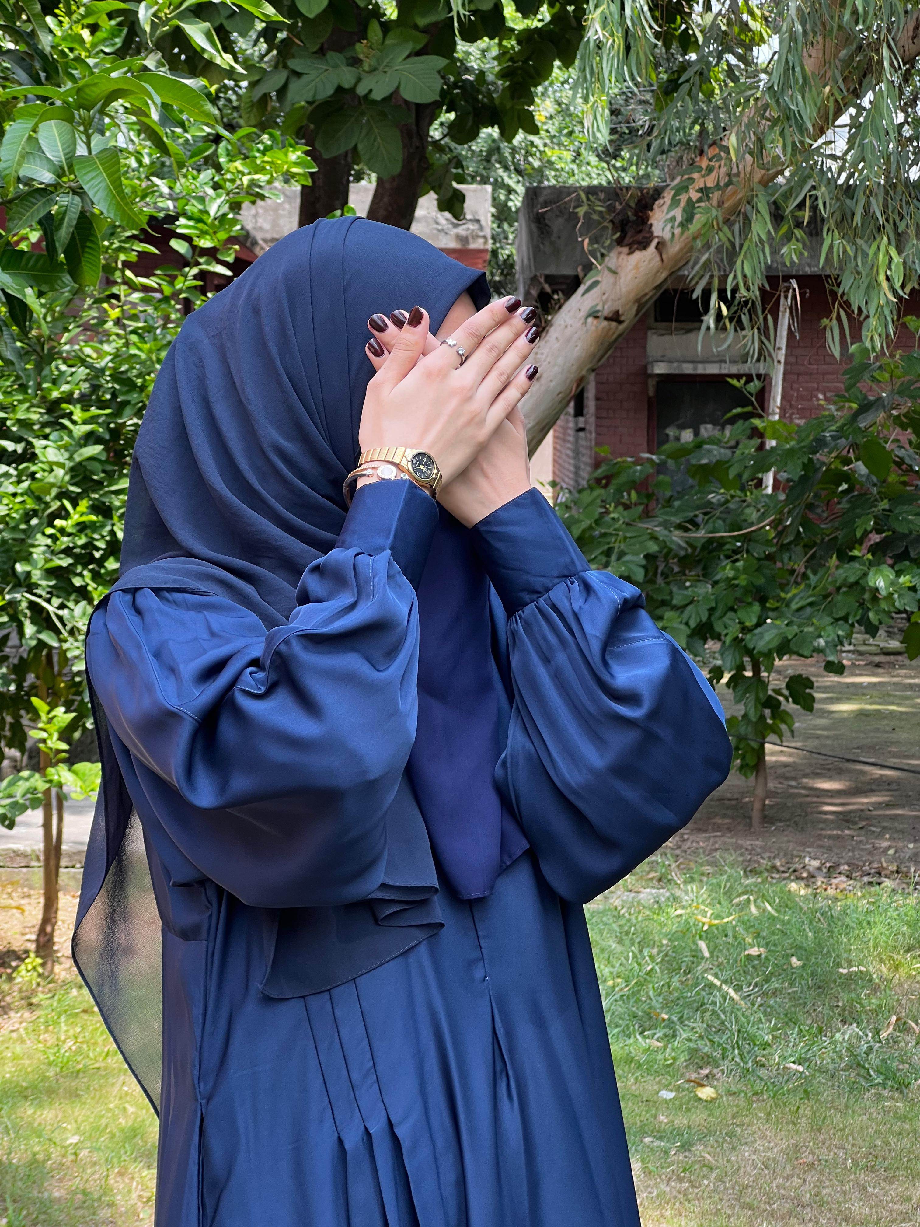 Blue Premium Abaya Set