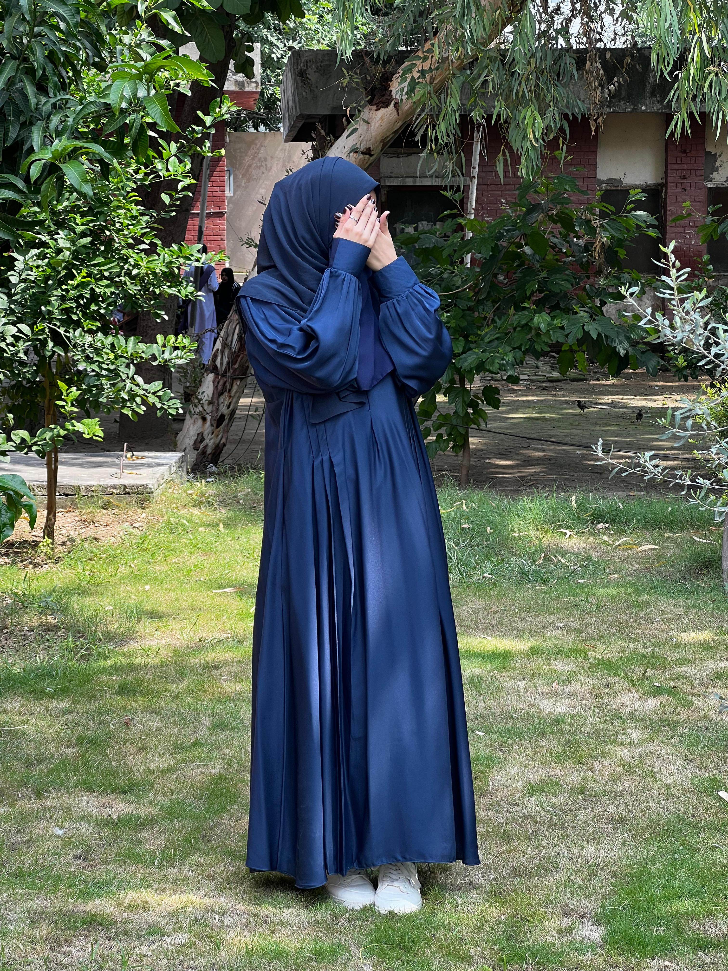 Blue Premium Abaya Set - E Burqa - Quality Guaranteed GENZ Abayas