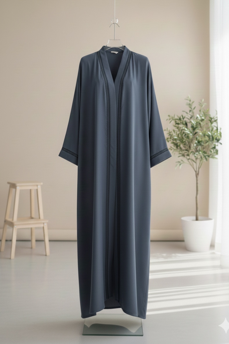 Premium Shuttle Lace Abaya