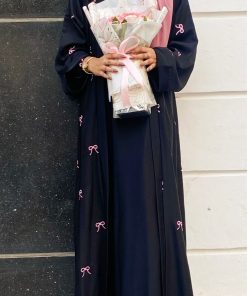 Premium Bow Double Layered Abaya
