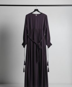 Premium Purple Belt Abaya