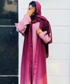 Premium Dual Shade Double Layered Abaya
