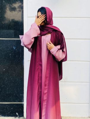 Premium Dual Shade Double Layered Abaya