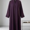 Premium Abaya with Design (One Color)