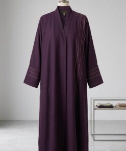 Premium Abaya with Design (One Color)