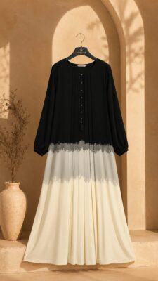 Triple Shaded Abaya - Perfect for Summers