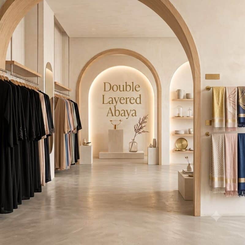 Double Layer Abaya