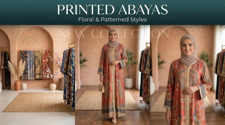 Printed Abaya
